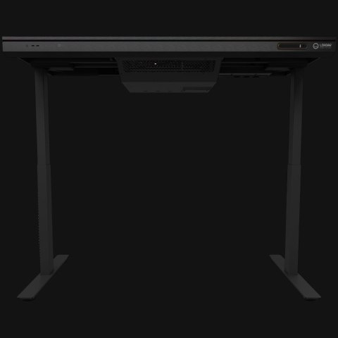 LORGAR Electric Gaming Desk DE90G Dual Motor PC Case Glass Black