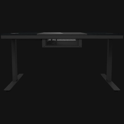 LORGAR Electric Gaming Desk DE90G Dual Motor PC Case Glass Black