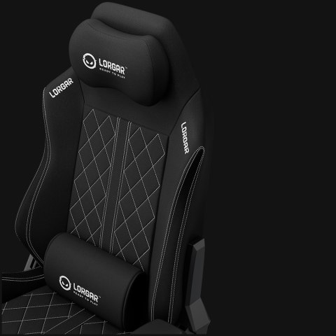 LORGAR CHA41 Fabric Gaming Chair Advanced Black/White