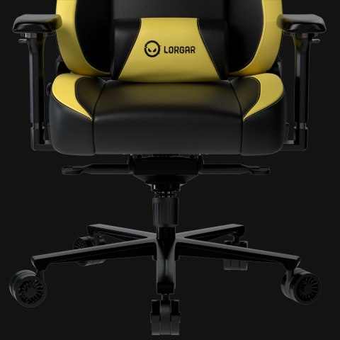 LORGAR Base 311, Gaming chair, PU eco-leather, 1.8 mm metal frame, multiblock mechanism, 4D armrests, 5 Star aluminium base, Cla