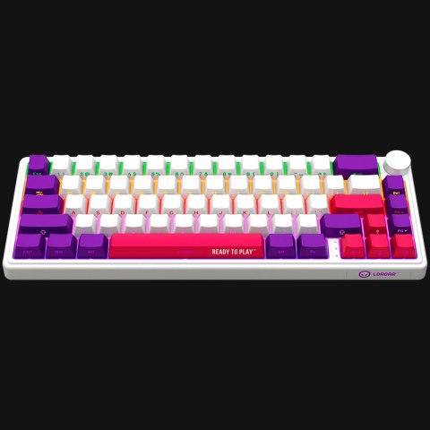 LORGAR Gaming Keyboard KBP70MW Pro Wireless 65% White EN