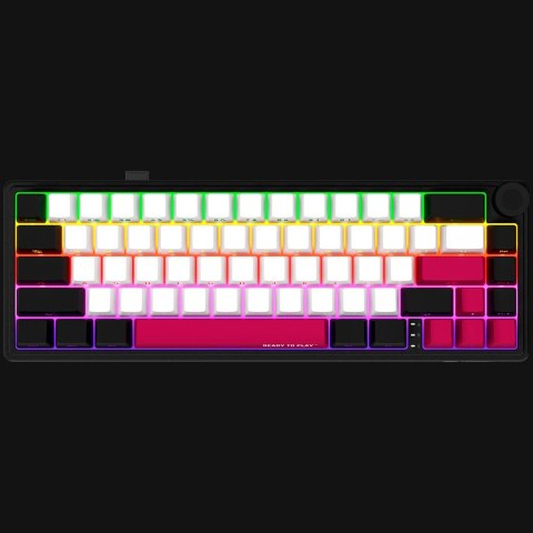 LORGAR Gaming Keyboard KBP70MW Pro Wireless 65% Black EN