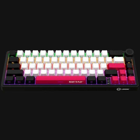 LORGAR Gaming Keyboard KBP70MW Pro Wireless 65% Black EN