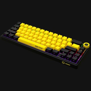 LORGAR Gaming Keyboard KBP70MW Pro Wireless 65% Yellow EN