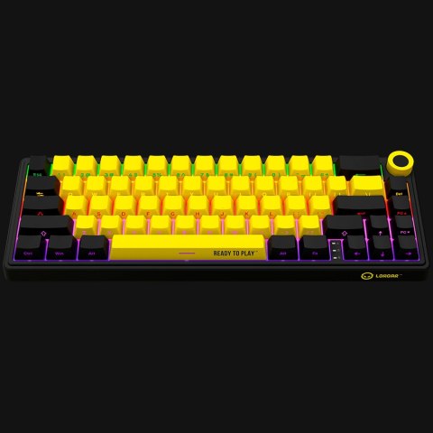 LORGAR Gaming Keyboard KBP70MW Pro Wireless 65% Yellow EN