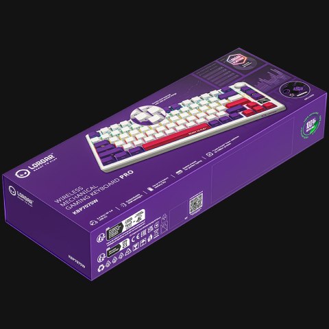 LORGAR Gaming Keyboard KBP7075W Pro Wireless 75% White EN