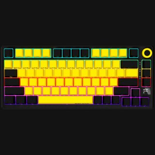 LORGAR Gaming Keyboard KBP7075W Pro Wireless 75% Yellow EN