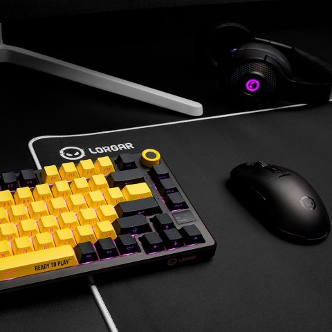 LORGAR Gaming Keyboard KBP7075W Pro Wireless 75% Yellow EN