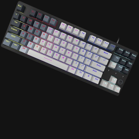 LORGAR Gaming Keyboard Azar 514TKL Wired White EN