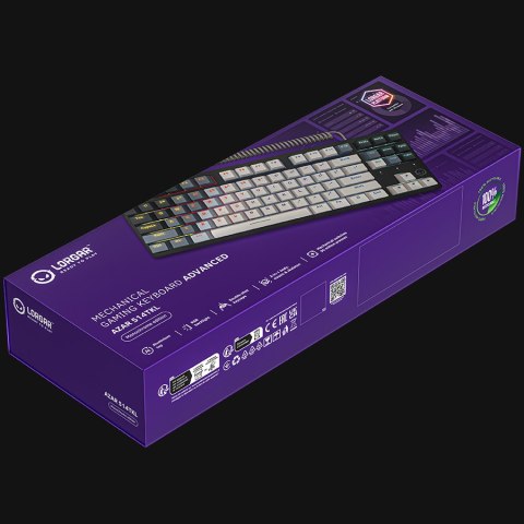 LORGAR Gaming Keyboard Azar 514TKL Wired White EN