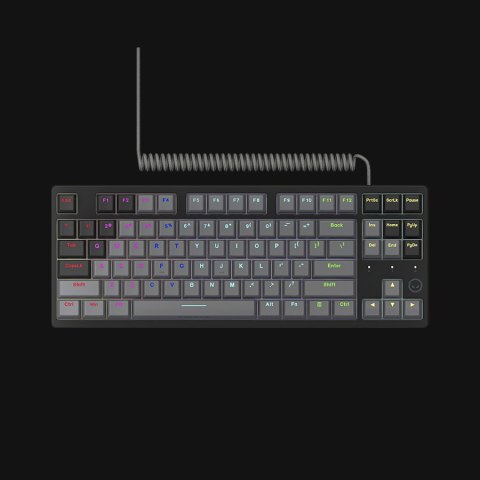LORGAR Gaming Keyboard Azar 514TKL Wired Black EN