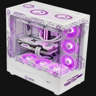 LORGAR Gaming PC Pro P401 Ryzen 7 7800X3D RTX 5070 Ti White