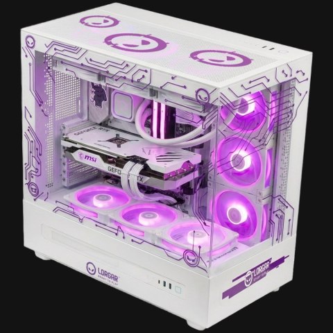 LORGAR Gaming PC Pro P401 Ryzen 7 7800X3D RTX 5070 Ti White