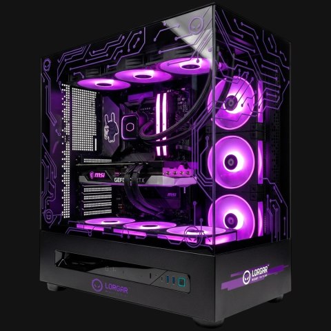 LORGAR Gaming PC Pro P401 Ryzen 7 7800X3D RTX 5070 Ti Black