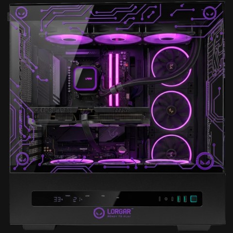 LORGAR Gaming PC Pro P401 Ryzen 7 7800X3D RTX 5070 Ti Black