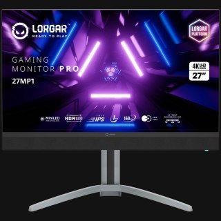 LORGAR Gaming Monitor Pro 27MP1 27in UHD Mini-LED 160Hz Grey