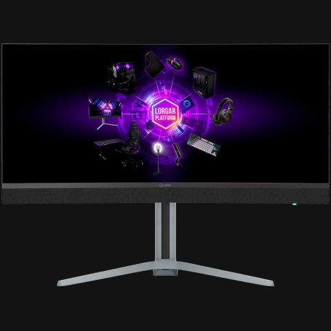LORGAR Gaming Monitor Pro 34MP1 34in UWQHD Mini-LED 180Hz Grey