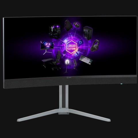 LORGAR Gaming Monitor Pro 34MP1 34in UWQHD Mini-LED 180Hz Grey