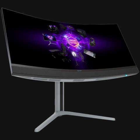 LORGAR Gaming Monitor Pro 34MP1 34in UWQHD Mini-LED 180Hz Grey
