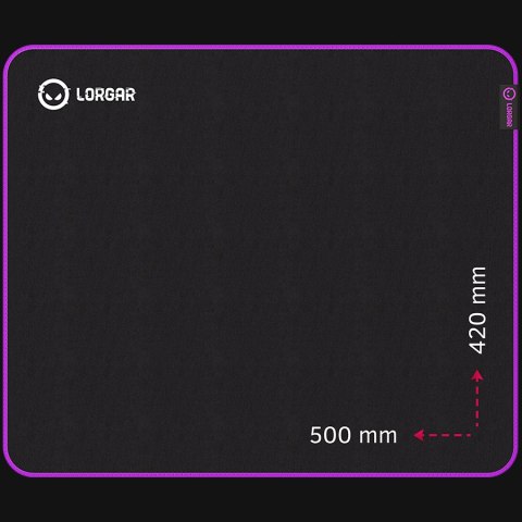 LORGAR Gaming Mouse Pad Main 315 Speed Black/Purple