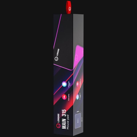 LORGAR Gaming Mouse Pad Main 315 Speed Black/Purple