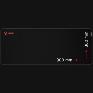 LORGAR Gaming Mouse Pad Main 329 Control Black/Red