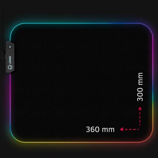 LORGAR Gaming Mouse Pad Steller 913 RGB Black