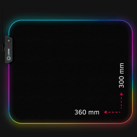 LORGAR Gaming Mouse Pad Steller 913 RGB Black