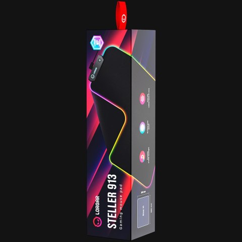 LORGAR Gaming Mouse Pad Steller 913 RGB Black