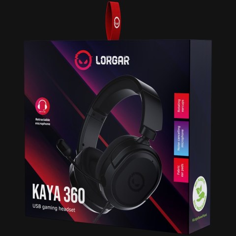 LORGAR Gaming Headset Kaya 360 USB Black