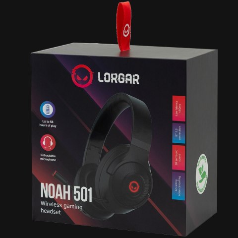 LORGAR Gaming Headset Noah 501 Bluetooth Black
