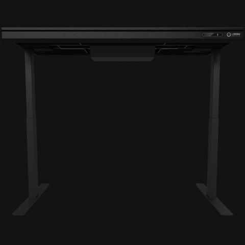 LORGAR Electric Gaming Desk DP80G Dual Motor RGB Glass Black