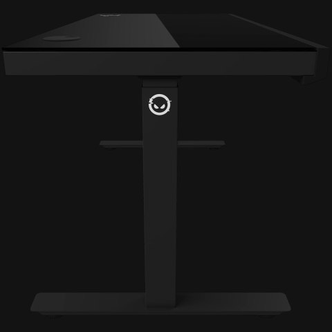 LORGAR Electric Gaming Desk DP80G Dual Motor RGB Glass Black