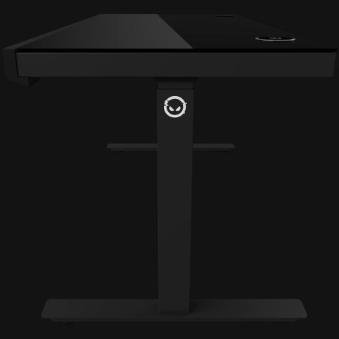 LORGAR Electric Gaming Desk DP80G Dual Motor RGB Glass Black
