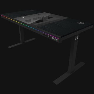 LORGAR Electric Gaming Desk DE90W Dual Motor PC Case Black