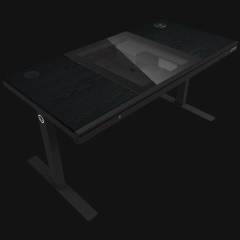 LORGAR Electric Gaming Desk DE90W Dual Motor PC Case Black