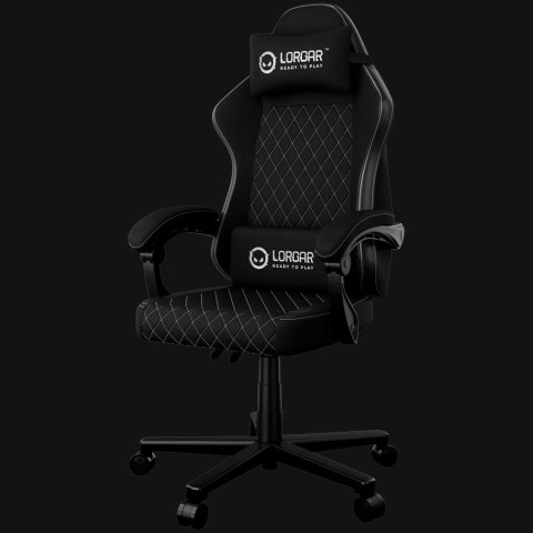 LORGAR CHA21 Fabric+PVC Gaming Chair Advanced Black/White