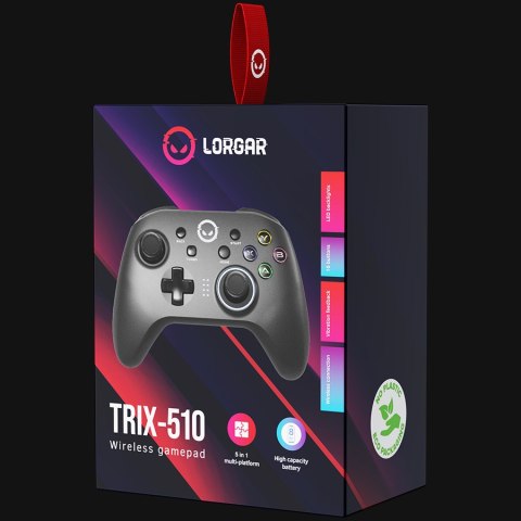 LORGAR Gaming Controller TRIX 510 Wireless Black