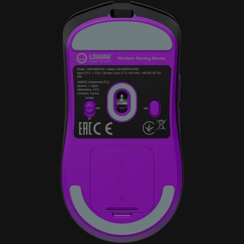 LORGAR Gaming Mouse MSP81W Pro Wireless PixArt 3950 Black