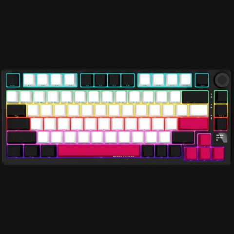 LORGAR Gaming Keyboard KBP7075W Pro Wireless 75% Black EN
