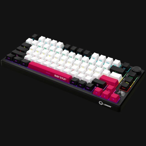 LORGAR Gaming Keyboard KBP7075W Pro Wireless 75% Black EN