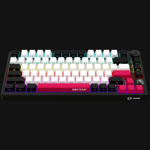 LORGAR Gaming Keyboard KBP7075W Pro Wireless 75% Black EN