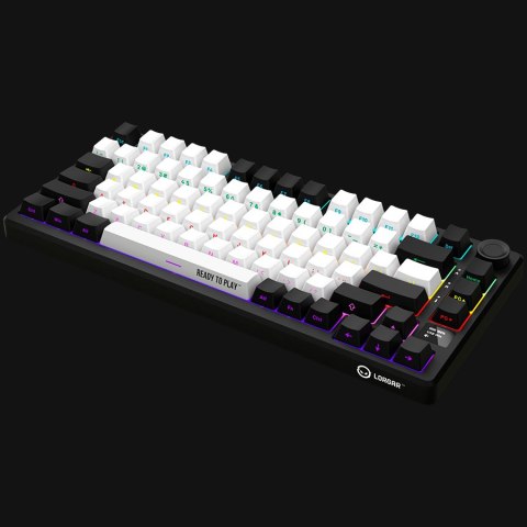 LORGAR Gaming Keyboard KBP7075W Pro Wireless 75% Black EN
