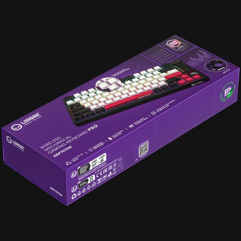 LORGAR Gaming Keyboard KBP7075W Pro Wireless 75% Black EN