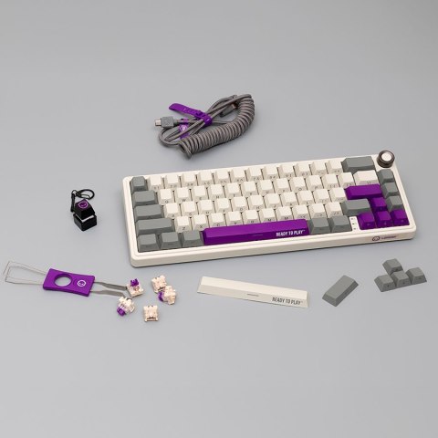 LORGAR KBP70MW, Wireless 65% Mechanical Gaming Keyboard Pro, Beige, EN layout
