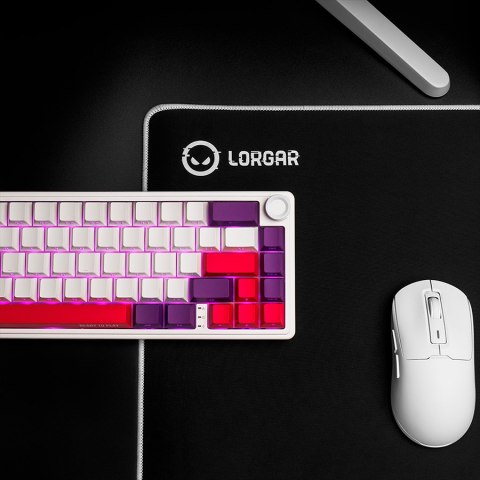 LORGAR Gaming Keyboard KBP70MW Pro Wireless 65% White EN