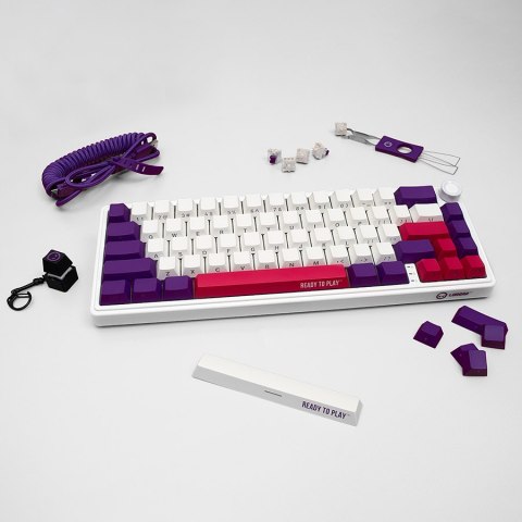 LORGAR Gaming Keyboard KBP70MW Pro Wireless 65% White EN