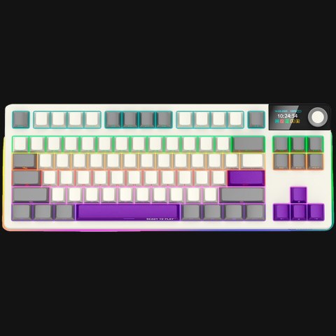 LORGAR KBP70TKLW, Wireless TKL Mechanical Gaming Keyboard Pro, Beige, EN layout