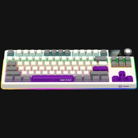 LORGAR KBP70TKLW, Wireless TKL Mechanical Gaming Keyboard Pro, Beige, EN layout
