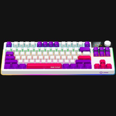 LORGAR Gaming Keyboard KBP70TKLW Pro Wireless White EN